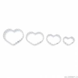 Vykrajovátka srdíčka zoubkovaná 4ks - Smolík