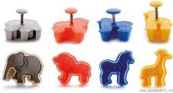 Plastová vykrajovátka Africká zvířata set – 4ks - Ibili