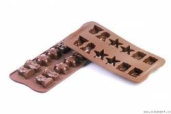 Silikonová forma na čokoládu – Vánoce - Silikomart