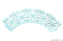 Ozdobný límec na košíčky - modrý - Ibili