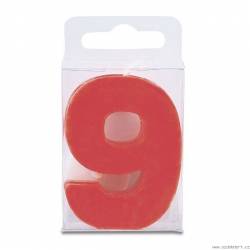 Svíčka ve tvaru číslice červená - Stadter