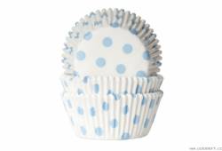 Košíčky na muffiny 50ks světle modré puntíky - House of Marie