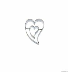 Vykrajovátko srdce nepravidelné/srdíčko nepravidelné nerez - Smolík