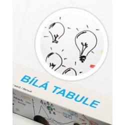 Bílá nalepovací tabule 45x150cm - Nalepovací tabule