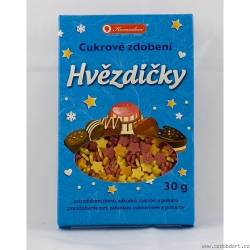 Cukrové zdobení hvězdičky 30g -