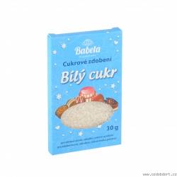 Cukrové zdobení bílý cukr 30g krystalky - Kovandovi