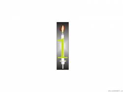 Dortová svíčka reflexní - PREZENT