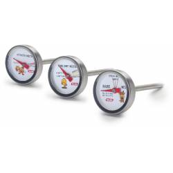 3ks mini teploměrů na přípravu kuřete, hovězího a brambor - Ibili