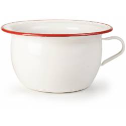 Smaltovaný nočník bílo červený 24cm - Ibili