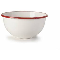 Smaltovaná miska červeno bílá 14cm - Ibili