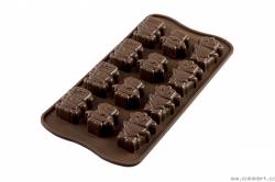 Silikonová forma na čokoládu roboti - Silikomart