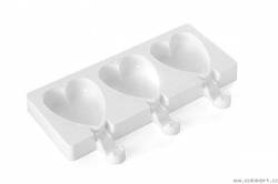 Silikonová forma na nanuky – srdce - Silikomart