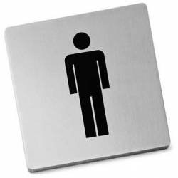 Nerezová samolepící tabulka, Muž - Zack