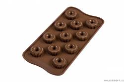 3D Silikonová forma na čokoládu – Crown spiral - Silikomart