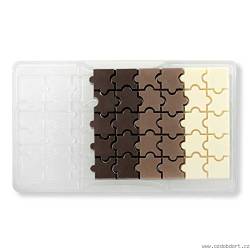 Forma na čokoládu puzzle - Decora