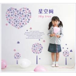 Samolepka na zeď fialový sen - nalepimeto