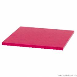 Podložka pod dort čtvercová červená 20x20cm - Decora