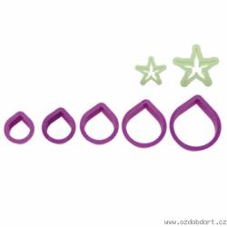 7-dílná sada vykrajovátek Rose - Decora