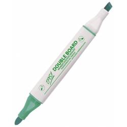 Double board zelený oboustranný, popisovač na bílé tabule - Nalepovací tabule