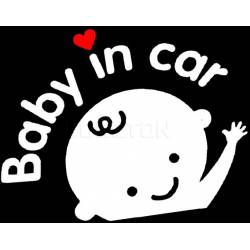 Samolepka na auto veselé miminko - Nalepovací tabule