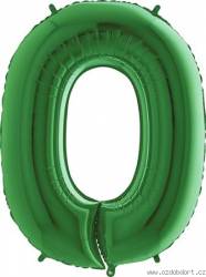 Nafukovací balónek číslo 0 zelený 102cm extra velký - Grabo