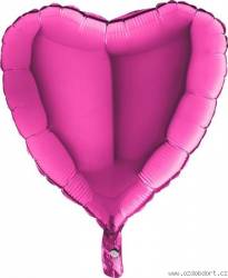 Nafukovací balónek růžové srdce 46 cm - Grabo