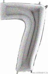 Nafukovací balónek číslo 7 holografický 102cm extra velký - Grabo