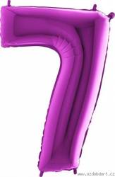 Nafukovací balónek číslo 7 fialový 102cm extra velký - Grabo