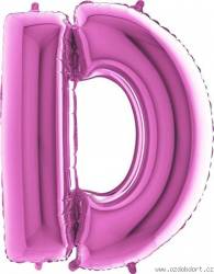 Nafukovací balónek písmeno D růžové 102 cm - Grabo