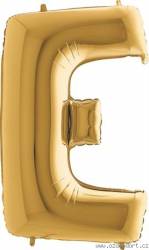 Nafukovací balónek písmeno E zlaté 102 cm - Grabo