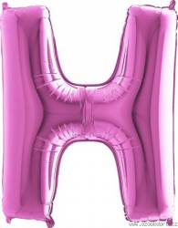 Nafukovací balónek písmeno H růžové 102 cm - Grabo