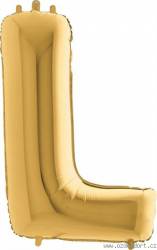 Nafukovací balónek písmeno L zlaté 102 cm - Grabo