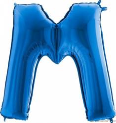 Nafukovací balónek písmeno M modré 102 cm - Grabo