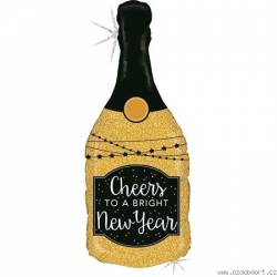 Nafukovací balónek láhev nazdraví - nový rok 91 cm - Grabo