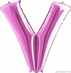 Nafukovací balónek písmeno V růžové 102 cm - Grabo