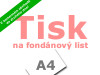 Tisk na fondánový list A4 - Apolo77