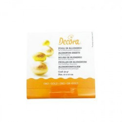 Fólie pro balení čokolád - zlatá 10x10cm 150ks - Decora