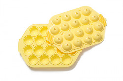 Silikonová forma na 18x cake pops žlutá - Decora