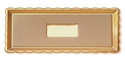 Podložka pod dort, roládu 15x40 Zlatá