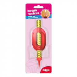 Dortová fontána s číslem 0 - Dekora