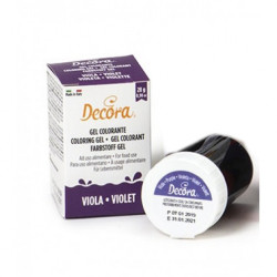 Gelová barva fialová 28g - Decora