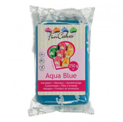 Vynikající marcipán 1:5 Aqua Blue 250g - FunCakes
