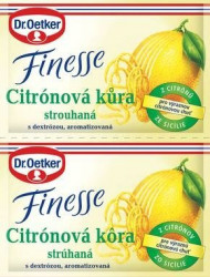 Dr. Oetker Finesse citronová kůra strouhaná (2x6 g) DO0073 dortis