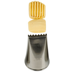 Cukrářská zdobicí špička plochá na strojkové pečivo - banánky 897/1D - Decora