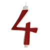 Svíčka na dort číslo 4