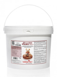 Modelovací čokoláda bílá 5kg - Saracino