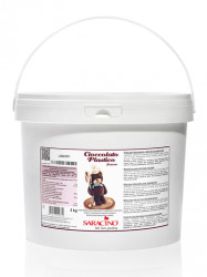 Modelovací čokoláda černá 5kg - Saracino