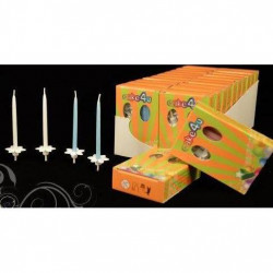 Svíčka tenká 7 cm v krabičce + zápichy (15 ks) 355889 dortis