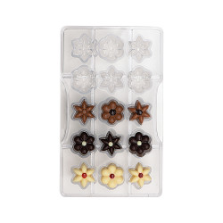 Forma na čokoládu kytičky - Decora