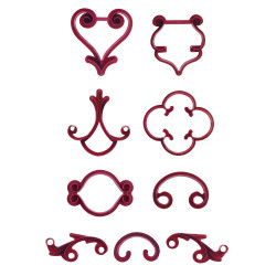 Naznačovač 9ks ornamenty - Stadter